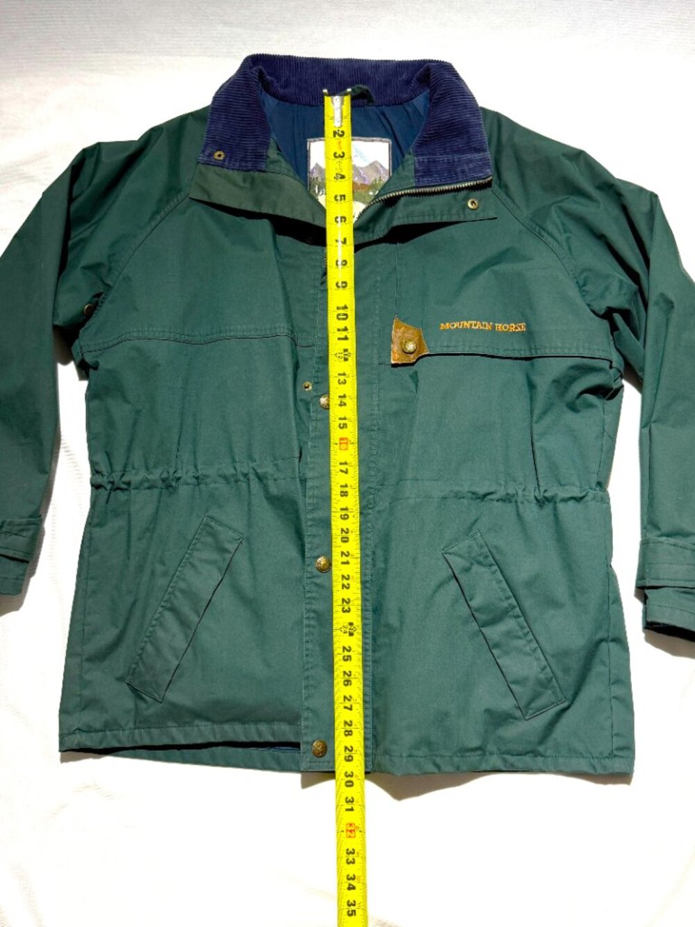 Mountain Horse Riding Wear Womens Coat 12 Large Green Vented Full Zip - Picture 7 of 10